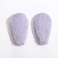 Ein Paar lila Plüsch-Hasenohren für DIY-Haarschmuck und Bastelprojekte - Lila / 3x6cm (10 Stück/Packung)