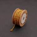 Cordon en coton coloré de 1-1,5 mm sur bobine pour bracelets DIY et loisirs créatifs - 1.0mm/25m / Kangba Coloré