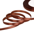 Dark brown satin ribbon roll for DIY crafts and elegant gift wrapping accessories - Dark Brown Approximately 22.8 Meters / Width 3mm