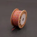 Cordon en coton tressé coloré 1-1,5 mm pour bijoux DIY et artisanat de perles faits main - 1.0mm/25m / Dunhuang Coloré