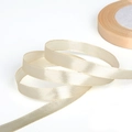 Champagne satin ribbon for DIY hair accessories and gift wrapping, smooth silk texture - Beige Approximately 22.8 Meters / Width 3mm