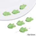 Green fish-shaped ceramic loose beads 19x15mm for DIY handmade jewelry crafts - Fish (19x15mm)