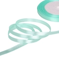 Mint green satin ribbon roll for handmade DIY hair bows and craft accessories - Medium / Light Blue
