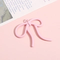 Pendentif nœud rose tendre en alliage laqué pour la fabrication de bijoux DIY - Petit / Rose