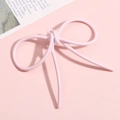Rosafarbener Schleifenanhänger aus Legierung für DIY-Schmuck mit Lackoberfläche - Groß / Rosa