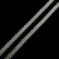 Light beige lace trim with hollow circular patterns and wavy edges for DIY crafts - Width 15mm 4.5m / Beige