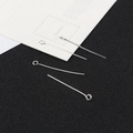 Silver metal eye pins for DIY jewelry making and handmade earrings accessories - 30mm (50g/Pack) / Silver