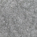 4mm faceted glass beads in transparent finish with rainbow reflections for DIY jewelry - Gray