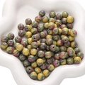 Perles en résine 10mm avec texture marbrée peinture à l'huile pour bijoux faits main - 8mm / Jaune et Violet
