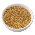 Perles de rocaille dorées dans un bol en céramique pour bijoux DIY et bracelets - 1.5mm 5g/Paquet / Or