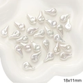 Irregular white pearl beads 18x11mm for DIY necklace and jewelry making - Irregular 2 Baroque Style / 2 Pieces/Pack (18x11mm) / Pearl White