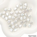 Star-shaped 12x11mm pearl white ABS loose beads for DIY handmade jewelry crafts - Star Shape