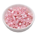 Pink lily of the valley acrylic flower pendant with golden loop for DIY jewelry - 8mm / Lily Of The Valley Pink