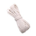 Einzelnes Bündel 3mm naturweiße geflochtene Baumwollkordel für DIY-Handwerk und Deko - 3mm / Gebrochenes Weiß