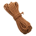 Braune geflochtene Baumwollschnur für DIY-Bastelarbeiten und Schlüsselanhänger - 3mm, 10m/Packung / Karamellbraun