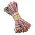 Cordino in cotone intrecciato sfumato multicolore per gioielli fai da te e accessori vari - 10 Metri/Borsa / 7# Sistema Rosa Arancio