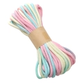 Corda in cotone sfumato da 4mm in colori macaron per creazioni artigianali fai-da-te - 10 Metri/Borsa / 10# Verde Macaron