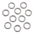 Set of 10 silver stainless steel spring O-rings for DIY jewelry and bag making - Spring Ring Clasp Outer Diameter 20mm Thickness 3.5mm Steel Color (1 Pc/Pack)