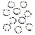 Set of 10 silver stainless steel spring O-rings for DIY jewelry and bag accessories - Spring Ring Clasp Outer Diameter 24mm Thickness 4mm Steel Color (1 Pc/Pack)