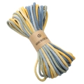 Set di cordini in cotone intrecciato giallo e blu per la creazione di gioielli DIY - 10 Metri/Borsa / 12# Sistema Giallo Blu