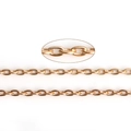 Golden oval link jewelry chain for DIY earring and necklace making projects - 5 Meters / 3x2mm Gold Link Chain