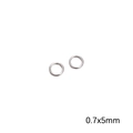Silver stainless steel open jump rings 0.7x5mm for DIY bracelet and necklace making - Single Jump Ring 0.7x5mm Steel Color 2g/Pack (Approx. 51 Pcs)