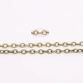 Brass vintage oval link metal chain for DIY jewelry making and earring accessories - 5 Meters / 4x3mm Ancient Bronze O-Chain