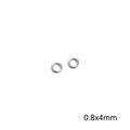 Silver stainless steel 0.8x4mm open jump rings for DIY jewelry and bracelet making - Single Jump Ring 0.8x4mm Steel Color 2g/Pack (Approx. 53 Pcs)