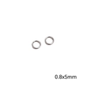 DIY jewelry 0.8x5mm silver stainless steel jump rings for necklace and bracelet repair - Single Jump Ring 0.8x5mm Steel Color 2g/Pack (Approx. 40 Pcs)
