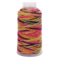 Cordino in cotone multicolore fatto a mano con filo dorato per gioielli DIY e lacci - Singolo Rotolo / Sfumatura Rosa Porpora