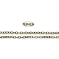 DIY jewelry making O-chain in antique bronze finish with oval metal links - 5 Meters / 3x2mm Ancient Bronze O-Chain