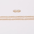 5-meter bulk gold O-chain extension cable for DIY jewelry making handmade necklaces - 5 Meters / 3x2mm Gold O-Chain