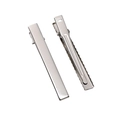 Set di due fermagli per capelli a becco d'anatra in metallo argento con denti seghettati - Taglia Extra Grande (FHR093)