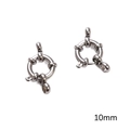 10mm silver stainless steel spring ring clasps for DIY jewelry making - Sailor Clasp 10mm Steel Color (1 pc/Pack)