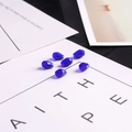Perles goutte en verre facetté bleu foncé pour la création de bijoux DIY et artisanat - 8x11mm (10 Pièces/Paquet) / Bleu