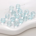 Cuentas de cristal tallado azul cielo para creación de joyas DIY y de pulseras - 20 Piezas/Paquete / Aguamarina