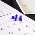Perles en cristal bleu foncé à facettes en forme de goutte pour bijoux DIY 5 pièces - 10X15MM (Lot de 10) / Bleu