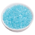 Light blue translucent glass seed beads for DIY jewelry making in a white ceramic bowl - 5g/Pack (Approx. 90 Pcs), 4x2.5mm / Dark Blue