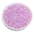 Pastel purple glass cat-eye beads in a white ceramic bowl for DIY jewelry making - 5g/Pack (Approx. 90 Pcs), 4x2.5mm / Purple