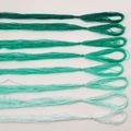 Moerbeizijde borduurgaren set met 8 groentinten in kleurverloop voor DIY handwerk - 8 Gemengde Kleuren 20 Meter Per Kleur / Muntgroen