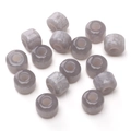 Set of grey marble pattern resin large hole beads for DIY handmade jewelry crafting - 5 Pcs/Pack / Gilded Gray