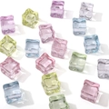 Gekleurde heldere acryl ijsblokjes kralen voor DIY armbanden en handgemaakte sieraden - 18mm Zonder Gat Willekeurig Gemengde Kleuren