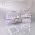 Set contenitori in plastica trasparente con custodia esterna e scatole interne - Set di Scatole di Immagazzinaggio Taglia Piccola