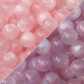 Rosa und lila glitzernde Harz-Rundperlen für handgefertigte DIY-Schmuckarmbänder - 10mm (10 Stk/Pack) / Rosa
