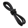 Μαύρο δερμάτινο κορδόνι 6mm για DIY χειροποίητα κοσμήματα και κατασκευή αξεσουάρ - Μονόχρωμο Δερμάτινο Κορδόνι / 6mm / Μαύρο