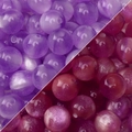 Perle in resina con effetto glitter occhio di gatto viola e bordeaux per gioielli fai-da-te - Viola scuro