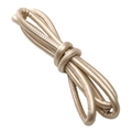 Braided 6mm metallic gold faux leather cord with stitching for DIY jewelry making - Single Color Leather Cord / 6mm / Gold