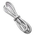 DIY jewelry 6mm round silver metallic PU leather cord for handmade bracelets and necklaces - Single Color Leather Cord / 6mm / Silver