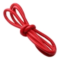 6mm red faux leather cord with fine stitching for DIY jewelry making and crafts - Single Color Leather Cord / 6mm / Red