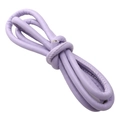6mm lavender purple braided leather cord for DIY handmade bracelet and necklace material - Single Color Leather Cord / 6mm / Purple